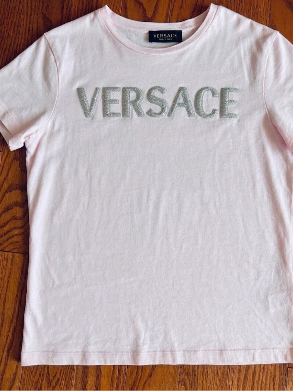 Versace light pink tshirt
